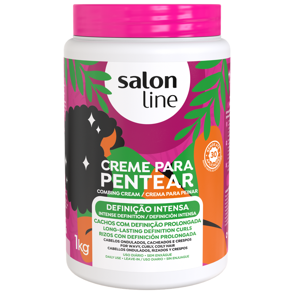 Leave-In Cream - Intense Definition - Defines and Controls Curls - Salon Line 1kg
