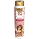 Après-Shampooing - SOS Boucles - Huile de Ricin et Kératine - Répare et Restaure Profondément les Cheveux - Salon Line 300ml