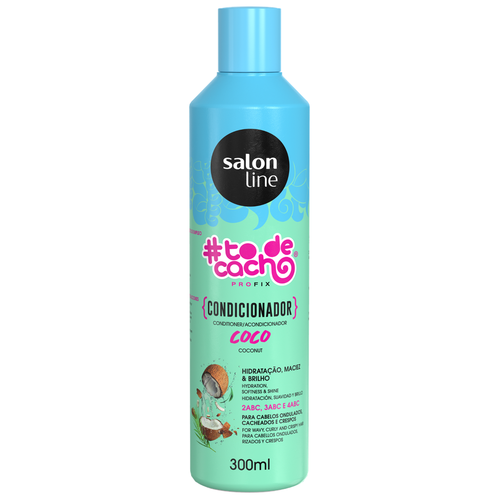 Conditioner - #To de Cacho - Coconut - Deeply Nourishes and Hydrates Curls - Salon Line 300ml