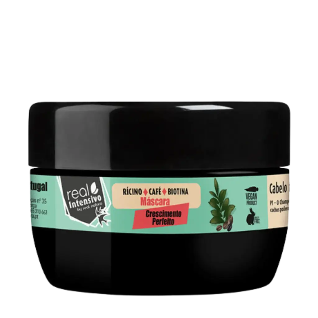 Masque "Crescimento Perfeito - Ricin, Café, Biotine" Real Natura 350ml