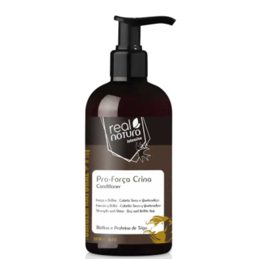 Condicionador sem sal - Pro-Força Crina - Biotina e Proteína de Trigo - Real Natura 300ml