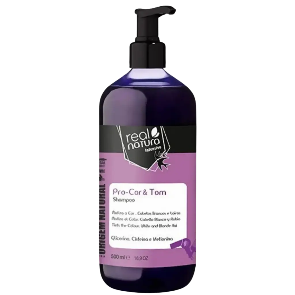 Yellow Neutralizing Shampoo - Pro-Cor & Tom - Real Natura 500ml