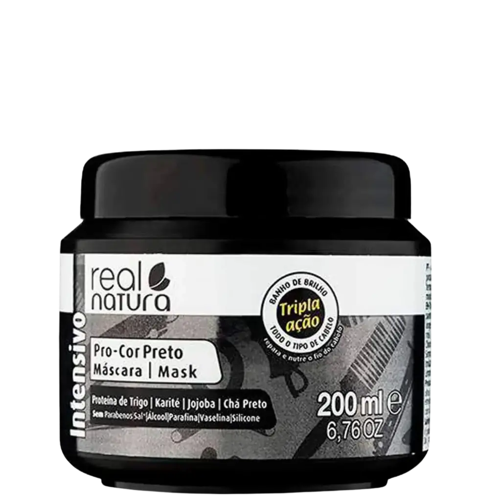 Black Toner Mask - Pro-Cor Preto - Real Natura 200ml