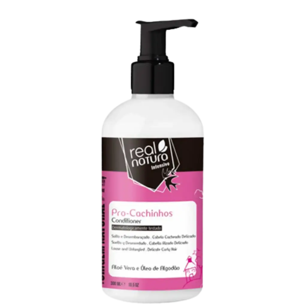 Children's Conditioner - Pro-Cachinhos - Cotton Vegetable Oil - Real Natura 300ml