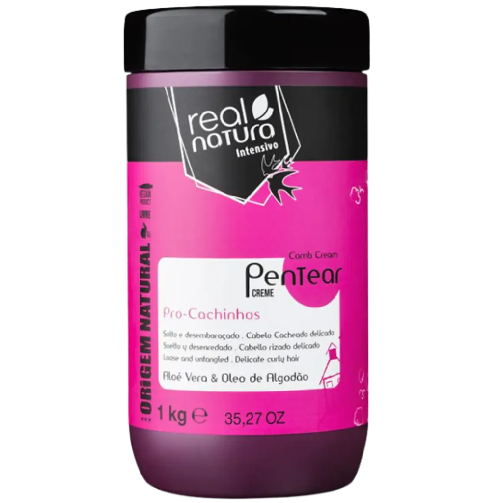 Children's Leave-In Cream - Pro-Cachinhos - Cotton Vegetable Oil - Real Natura 1kg