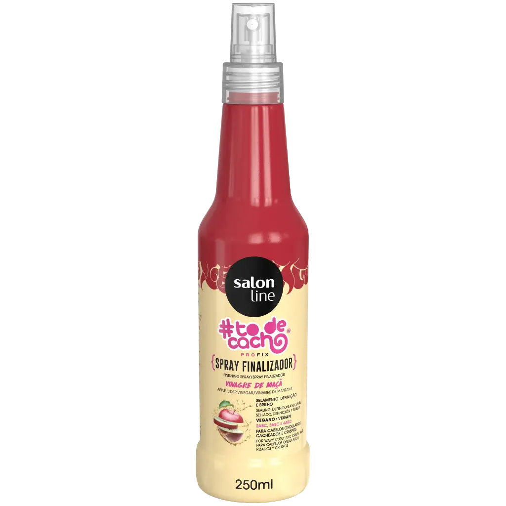 Spray Finalizador Acidificante - Vinagre de Maçã - #To De Cacho - Salon Line 250ml