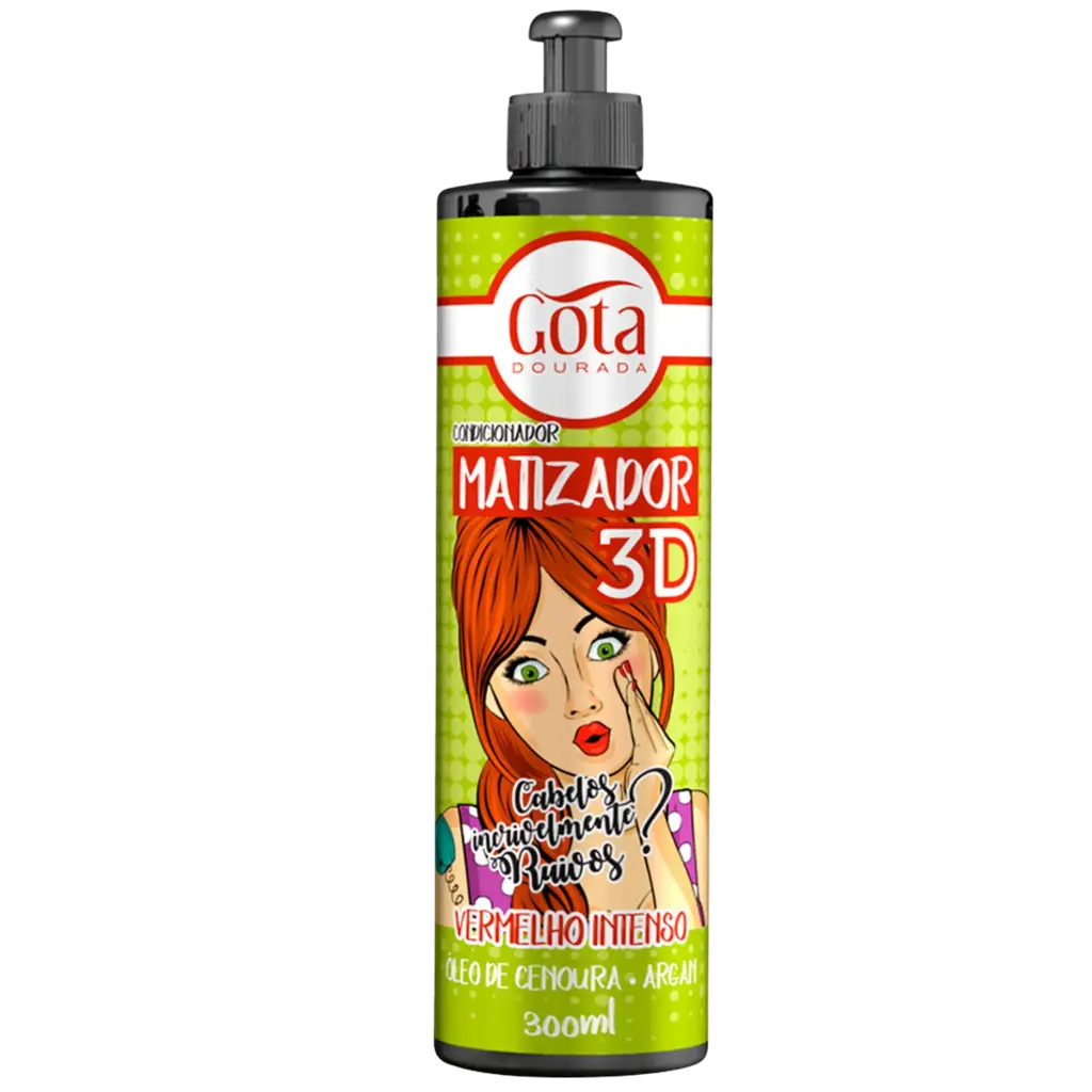 Máscara Matizadora - Vermelho Intenso - Gota Dourada 300ml
