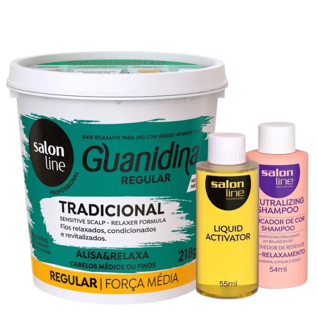 Desfrisante à Base de Guanidina - Tradicional Regular - Salon Line 218g