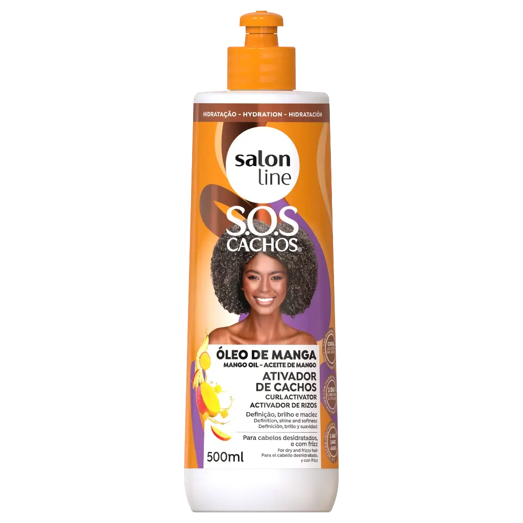 Creme Para Pentear com Ativador “SOS - Oleo de Manga” Salon Line 500ml