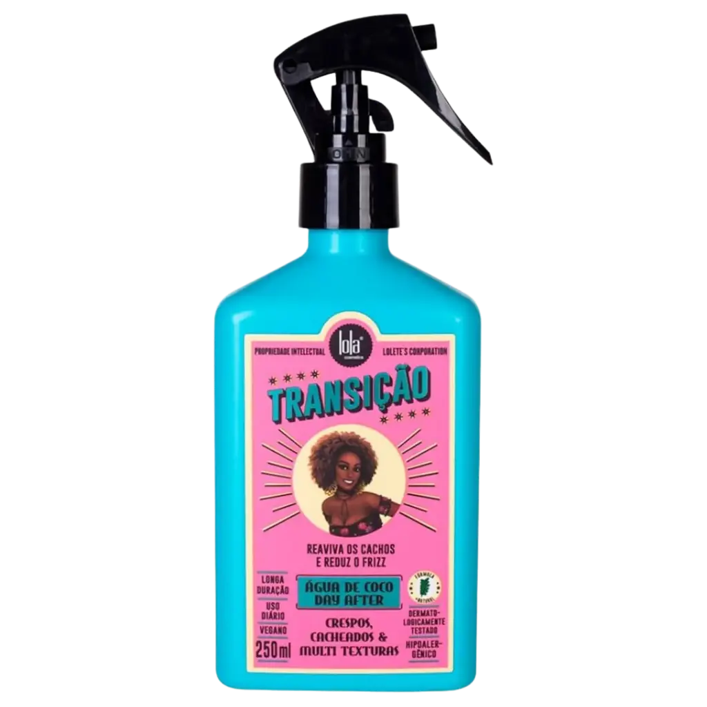 Spray Raviveur de Boucles - Eau de Coco - Transição - Lola 250ml