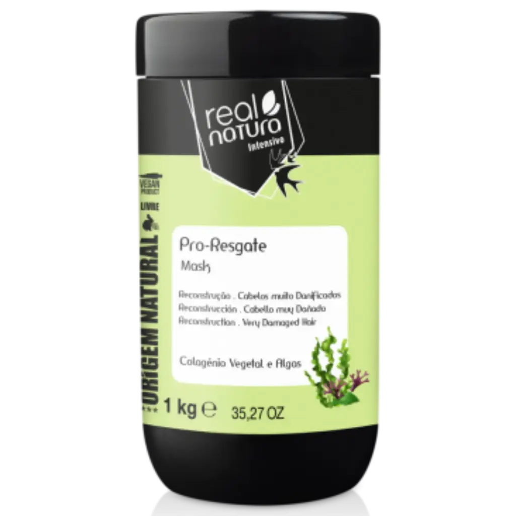 Máscara Reconstrutora - Spirulina e Alga Chlorella - Pro-Resgate - Real Natura 1kg
