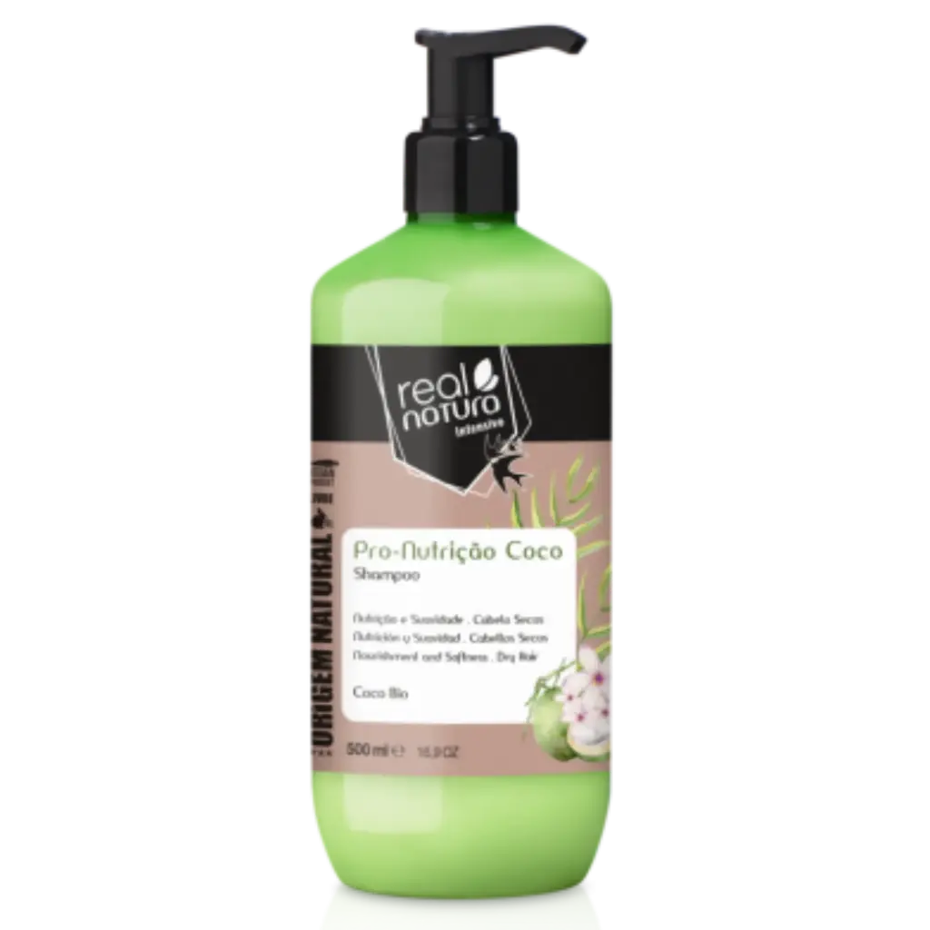 Champô Nutritivo - Pro-Nutrição Coco - Real Natura 500ml