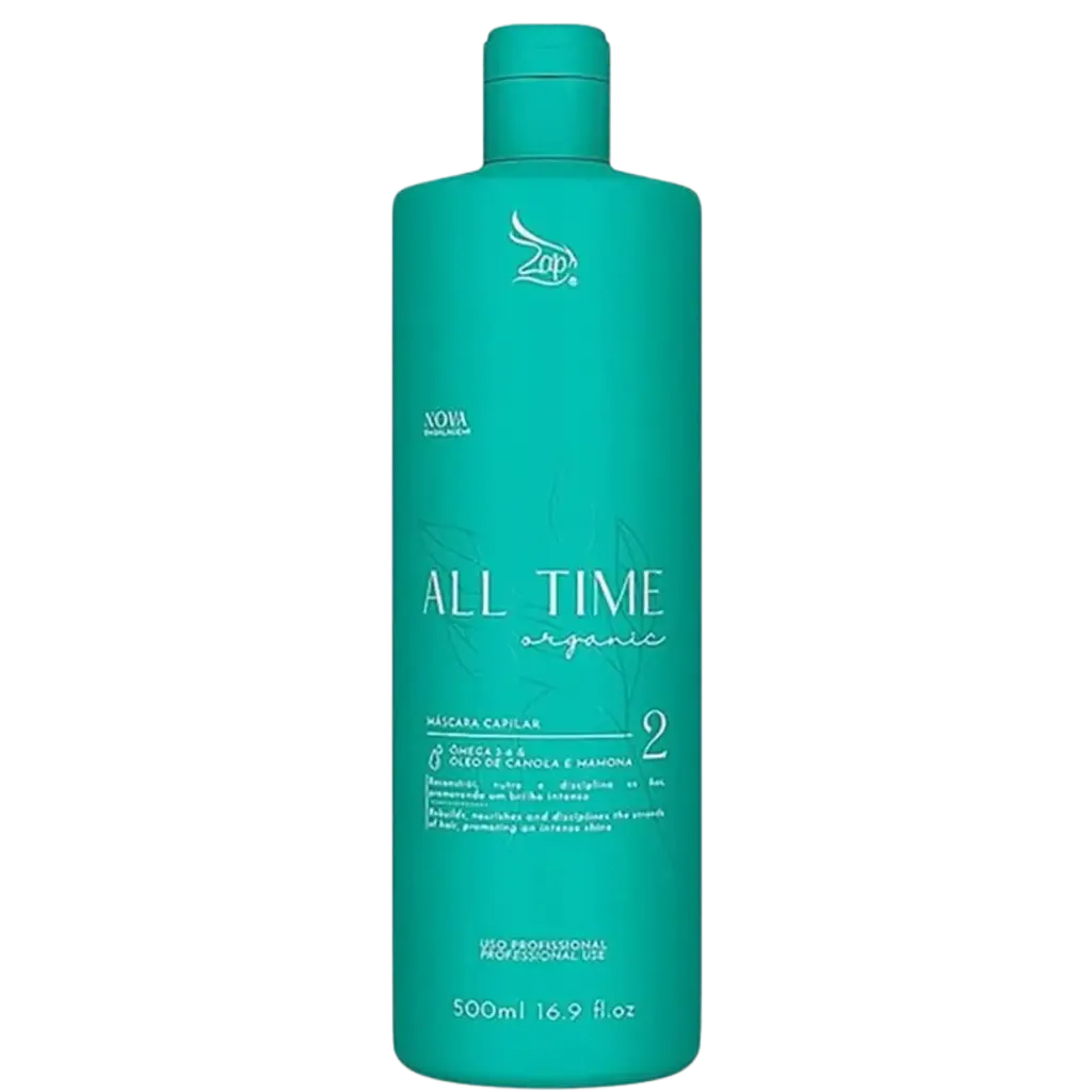 Formaldehyde-Free Straightening Treatment - Volume Reducer - All Time Organic - Zap 500ml