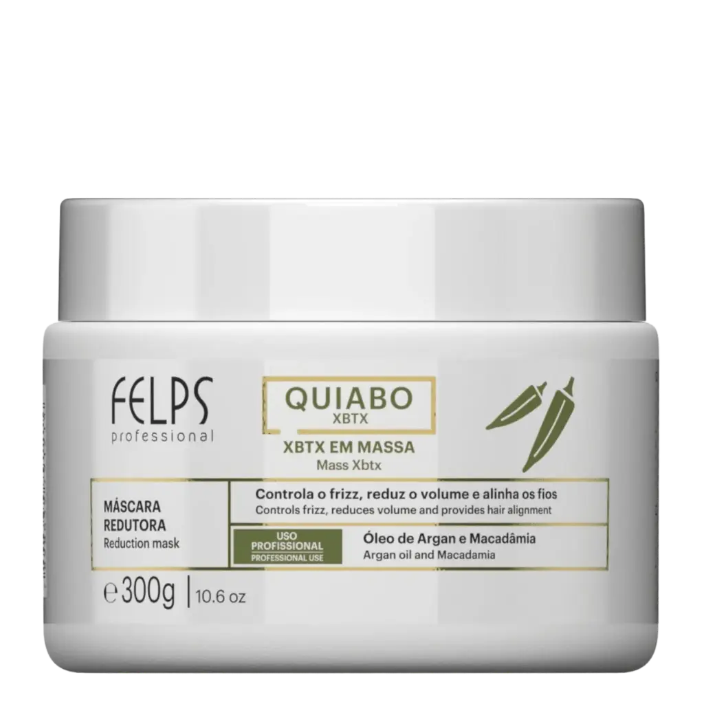 Botox Tradicional - Quiabo - Mass XBTX Argan Macadamia - Felps 300g