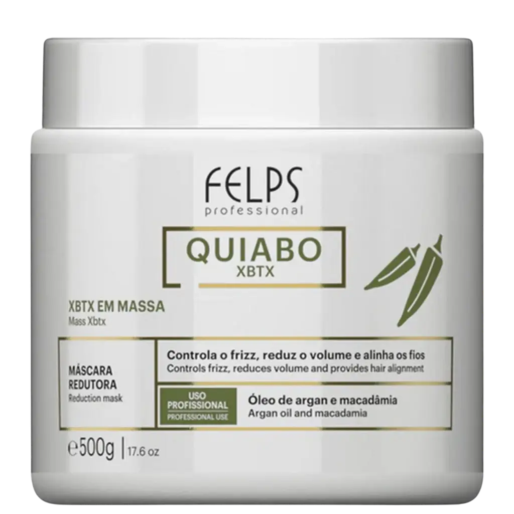 Botox Tradicional - Quiabo - Mass XBTX Argan Macadamia - Felps 500g