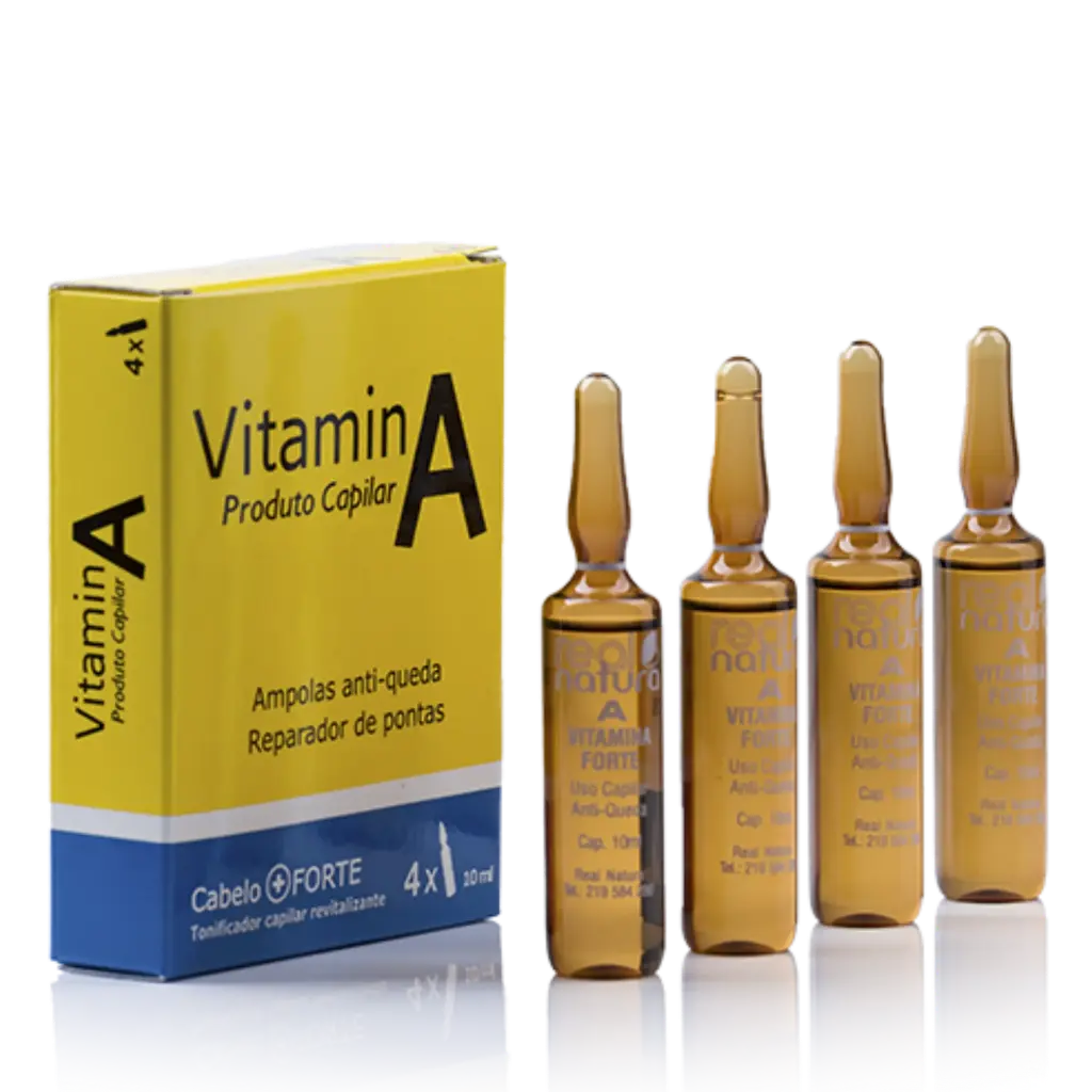 Vitamin A - Anti-Hair Loss Hair Product - Moisturizer with Peanut Oil - Real Natura 5x10ml