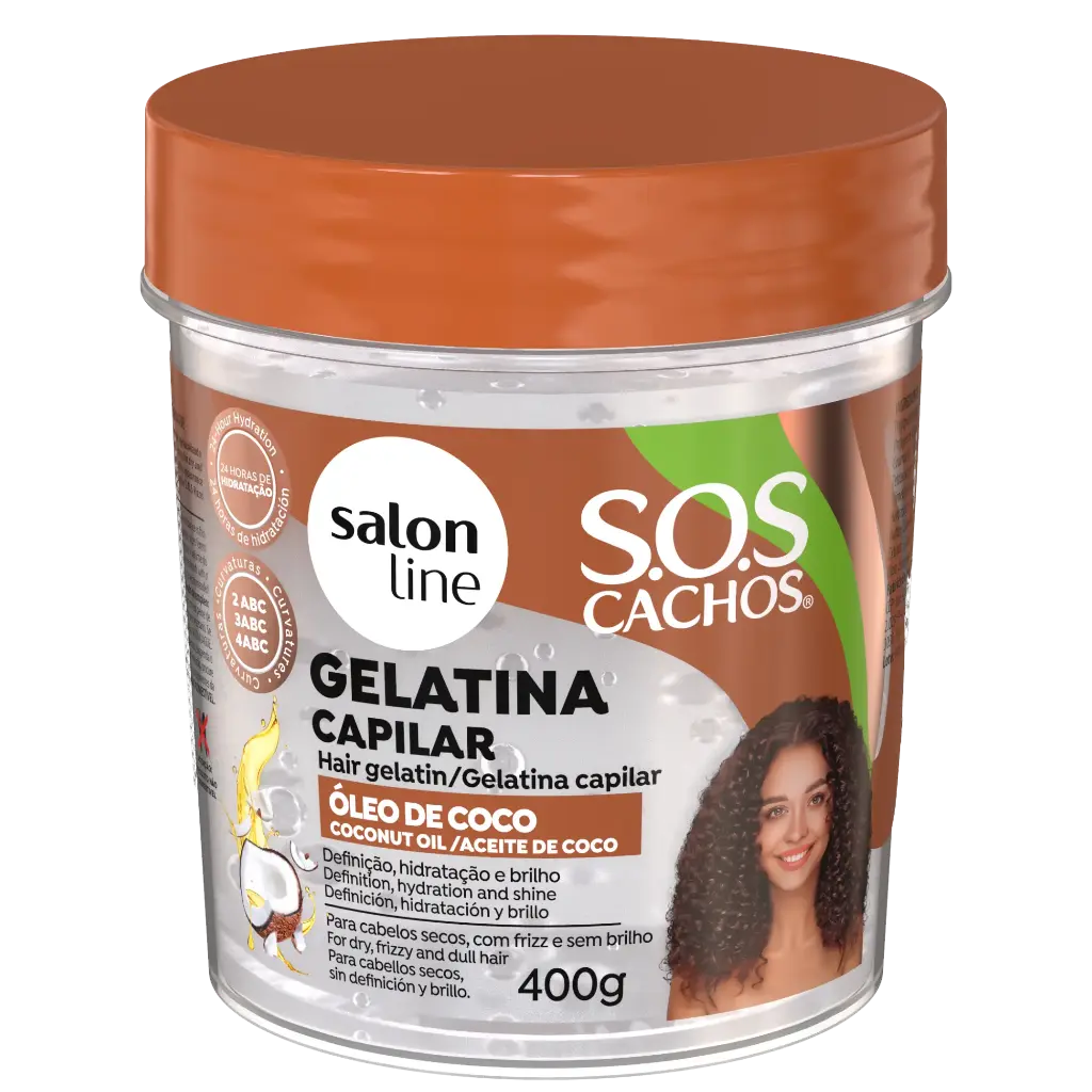 Moisturizing Gelatin - SOS Cachos Cocot - Salon Line - 400g
