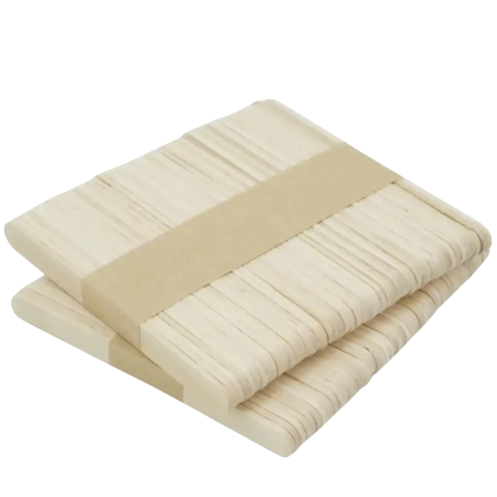 Wooden upper lip hair removal spatula 11cm, 100 units