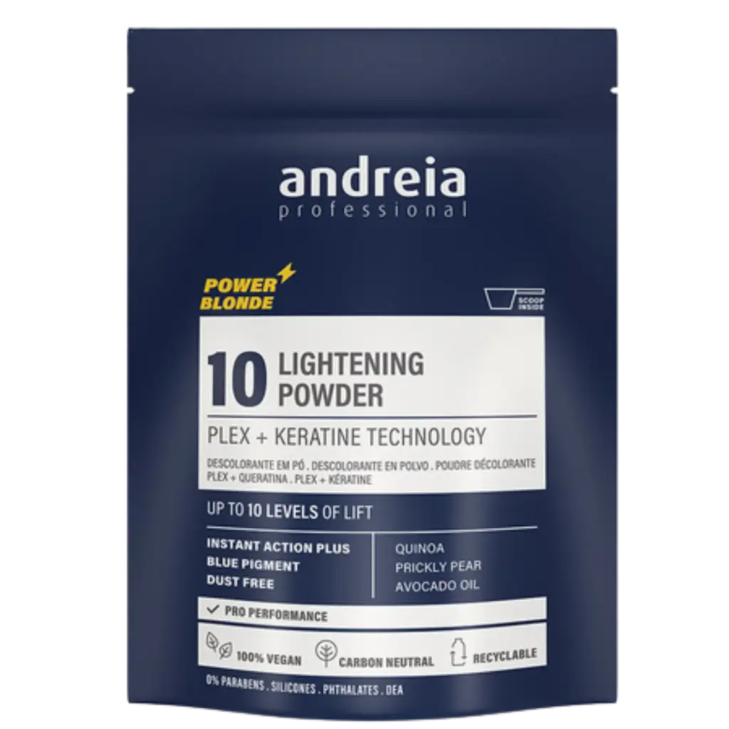 Lightening Powder 10 - Plex + Keratin Technology - Power Blond - Andreia Professional  500g