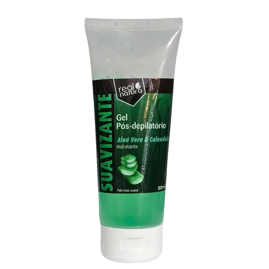Professional Post-Depilatory Gel - Aloe Vera and Calendula - Real Natura 200ml