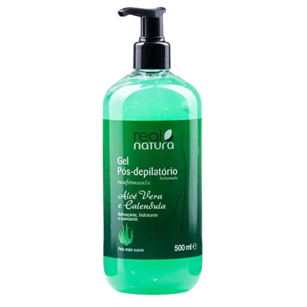 Gel professionnel après-dépilation - Aloé Vera et Calendula - Real Natura 500ml