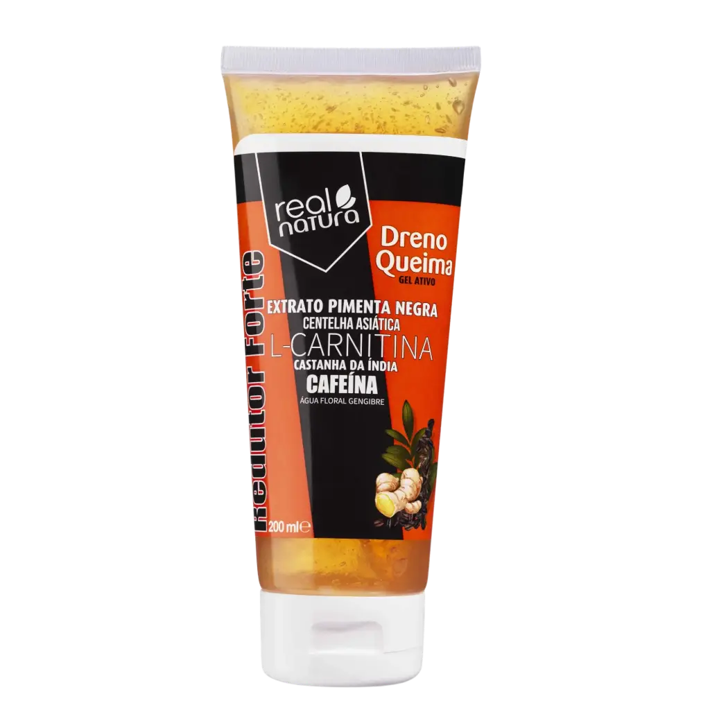 Gel de massage raffermissant pour la réduction de graisse - Dreno Queima - Real Natura 200ml