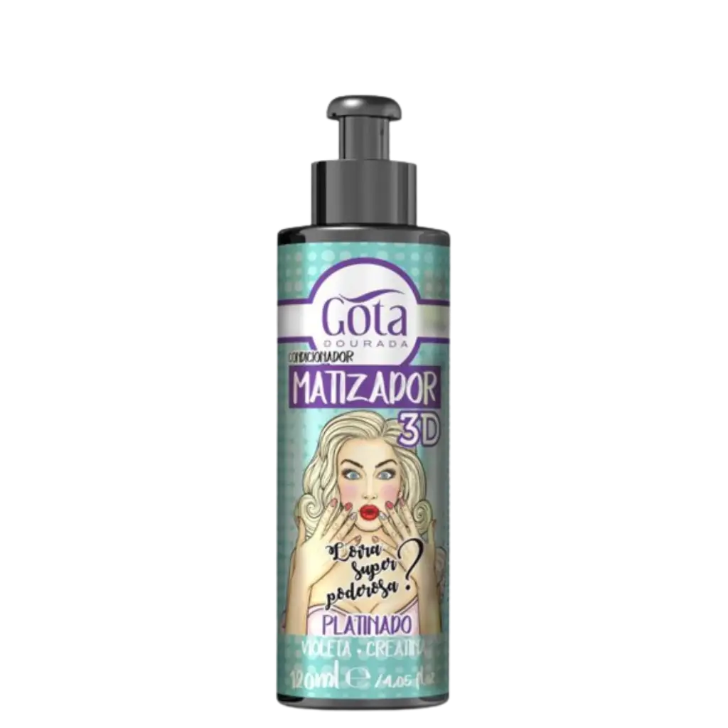 Hair Mask - PLATINADO - Neutralizes Yellow Tones - Gota Dourada 120ml