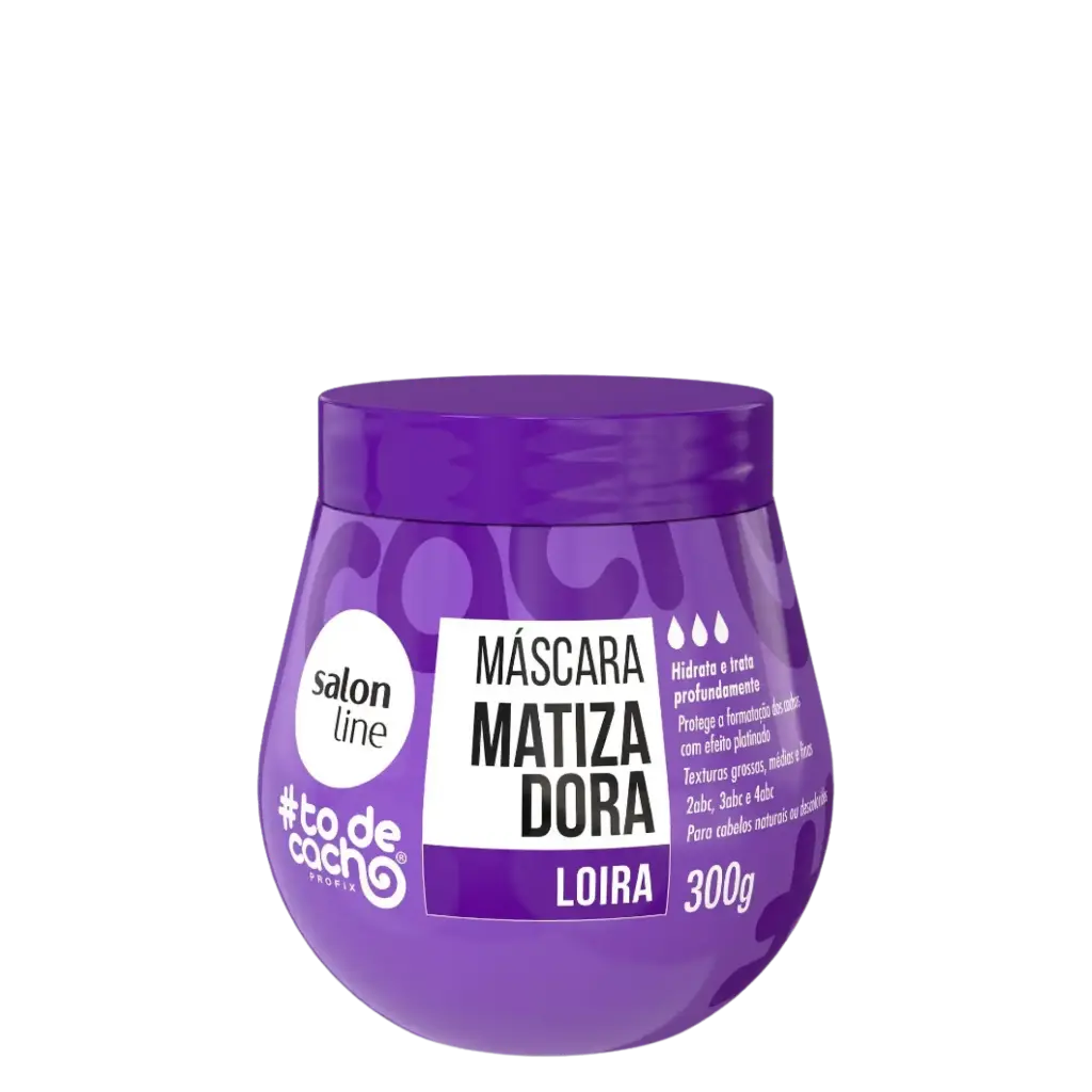Hair Mask - #To de Cacho - Neutralizes Yellow Tones in Blonde Hair - Salon Line 300g