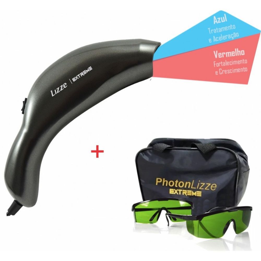 Hair Growth LED Treatment Accelerator – Lizze Photon Extreme – Dual Light Action Hair Enhancer