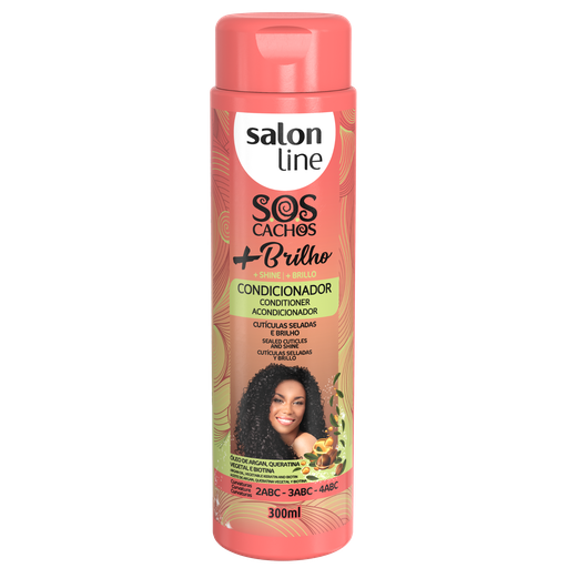 [7898009430088] Creme para Pentear com Ativador - SOS Cachos +Brilho - Realça o Brilho e Define os Cachos - Salon Line 300ml