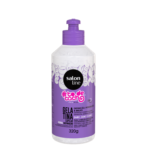 [7908458307425] Gélatine - #ToDeCacho Haute Définition - Définit et Améliore les Boucles - Salon Line 320ml