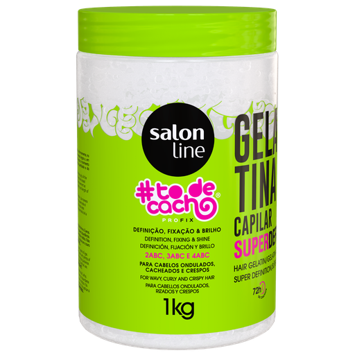 [7908458308477] Gélatine - #ToDeCacho Super Définition - Offre une Définition Intense des Boucles et une Tenue Longue Durée - Salon Line 1kg