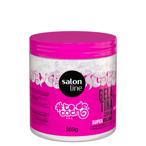 [7908458307449] Gelatina - #ToDeCacho Super Volume - Aumenta o Volume e Define os Cachos - Salon Line 550g