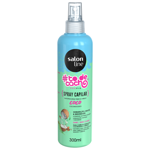 [7908458310531] Spray - #To de Cacho Coconut - Hydrates and Revitalizes Curls - Salon Line 300ml