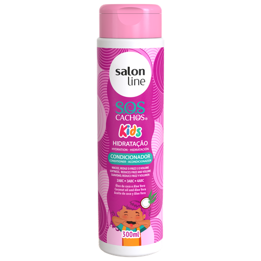 [7908458317790] Conditioner - SOS Curls Kids - Gently Detangles and Moisturizes Children's Curls - Salon Line 300ml