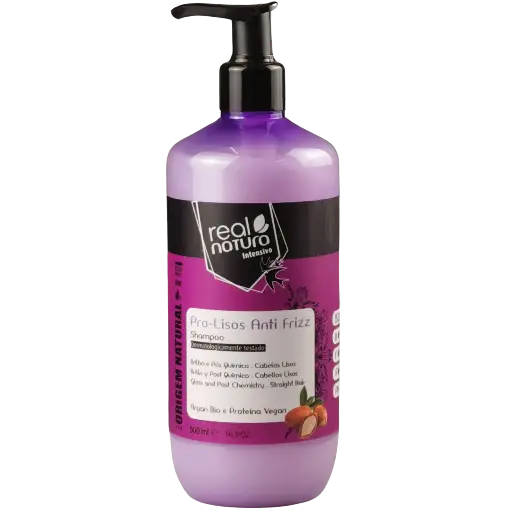 [5600493402166] Champô para cabelo liso - Pro-Lisos Anti Frizz - Real Natura 500ml