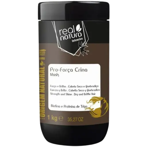 [5600493403064] Salt-Free Mask - Pro-Força Crina - Biotin and Wheat Protein - Real Natura 1kg