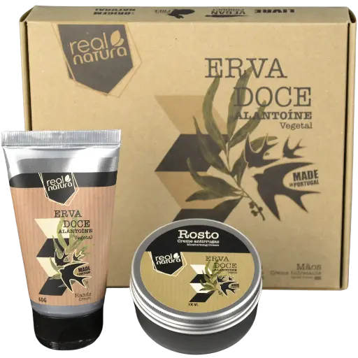 [5600493409837] Kit Creme de Mãos e Creme de Rosto Erva Doce - Real Natura