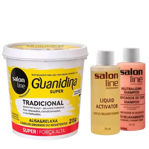 [7908458325238] Relaxer with Guanidine - Traditional Super - Salon Line 218g