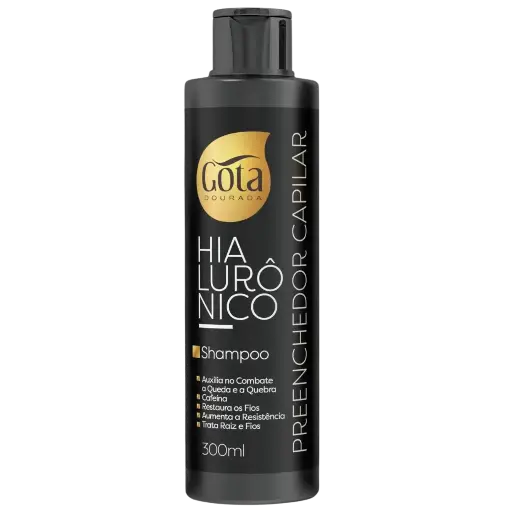 [7897158726677] Thickening and Anti-Hair Loss Shampoo - Hyaluronic Acid - Gota Dourada 300ml