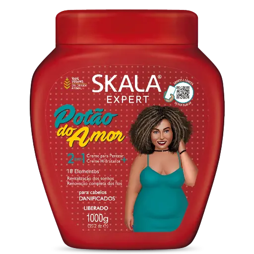 [7897042018765] Mask & Leave-In Cream - Potão de Amor - Skala 1kg