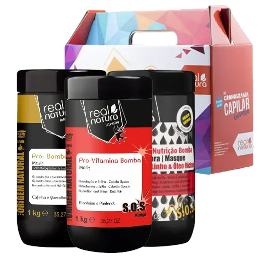 [5600493404900] Mini Hair Schedule Kit SOSBomba Real Natura 3x1kg