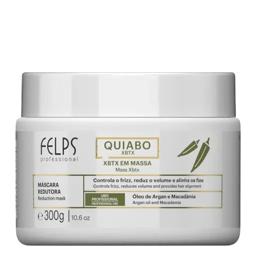 [7898639791214] Botox Tradicional - Quiabo - Mass XBTX Argan Macadamia - Felps 300g