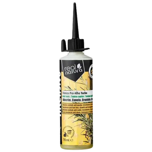 [5600493407062] Anti-Hair Loss and Growth Tonic - Pro-Alho Turbo - Garlic, Rosemary, Cinnamon, Clove - Real Natura 70ml