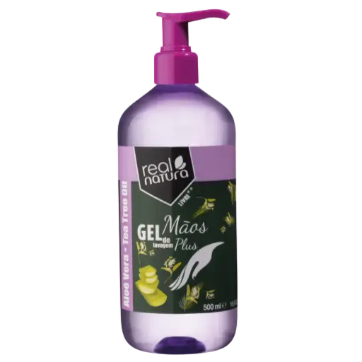 [5600493406461] Moisturizing Hand Wash Gel - with aloe vera and tea tree oil - Real Natura 500ml
