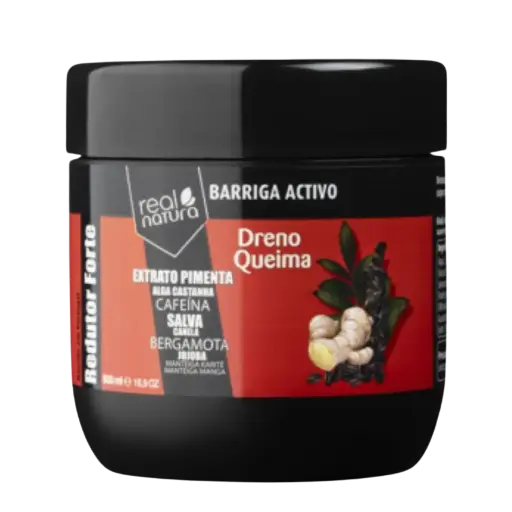 [5600493407482] Gel de massagem para perda de gordura abdominal e reafirmante - Dreno Queima - Real Natura 500ml
