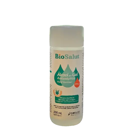 [8761200047364] Gel Désinfectant pour les Mains - Antiseptique 70% v/v avec Aloe Vera - Biosalut 200ml